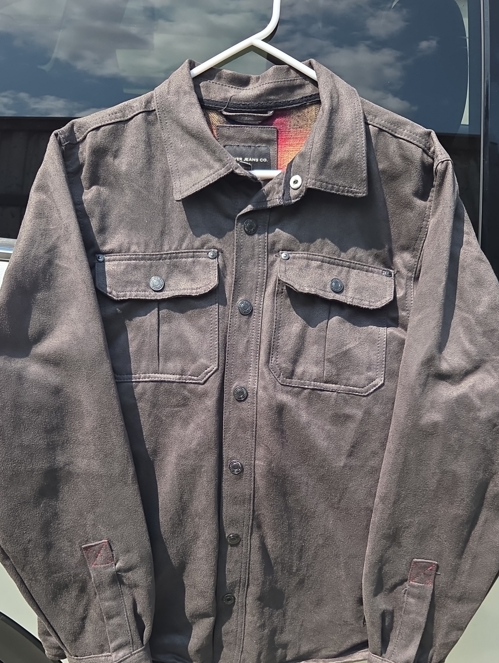 Silver Jeans Men's Charcoal Button-Front Shirt Jacket